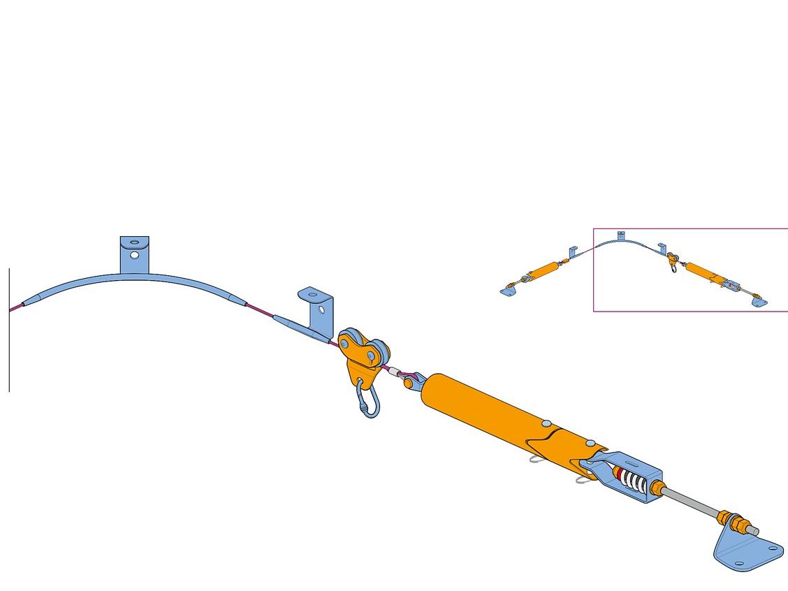Горизонтальная анкерная линия Pereprava 2 | High Safety