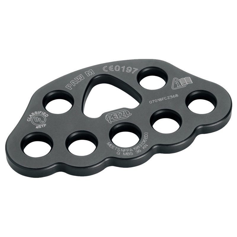 Риггинговая пластина Paw M Black | Petzl