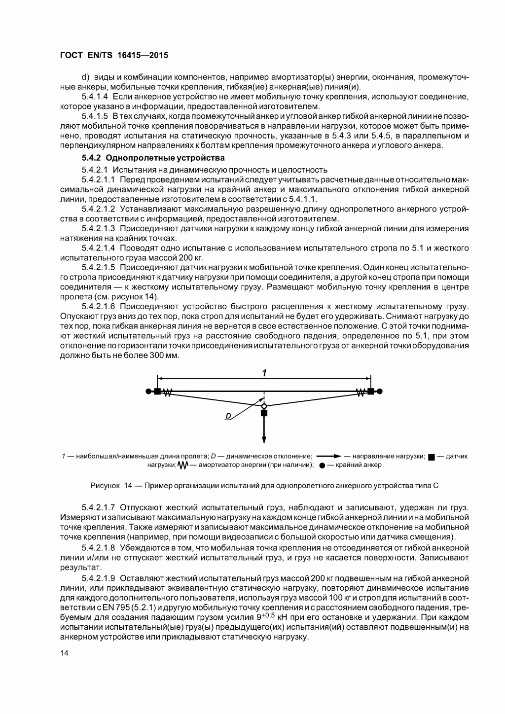 ГОСТ EN/TS 16415-2015. Анкерные устройства для использования более, чем одним человеком одновременно. 