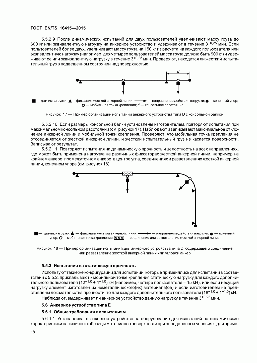 ГОСТ EN/TS 16415-2015. Анкерные устройства для использования более, чем одним человеком одновременно. 