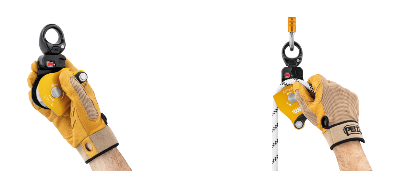Высокоэффективные блок-ролики со встроенным вертлюгом Petzl SPIN