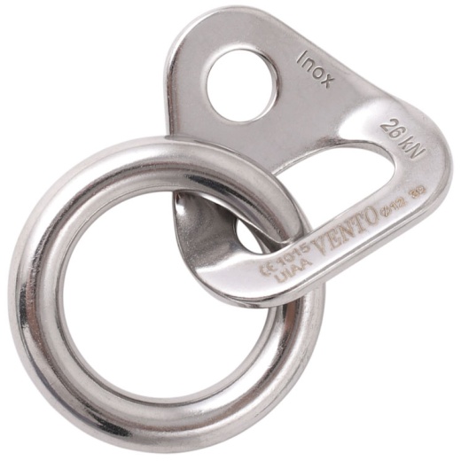 Шлямбурное ухо с кольцом, 12 мм, SS, Vento