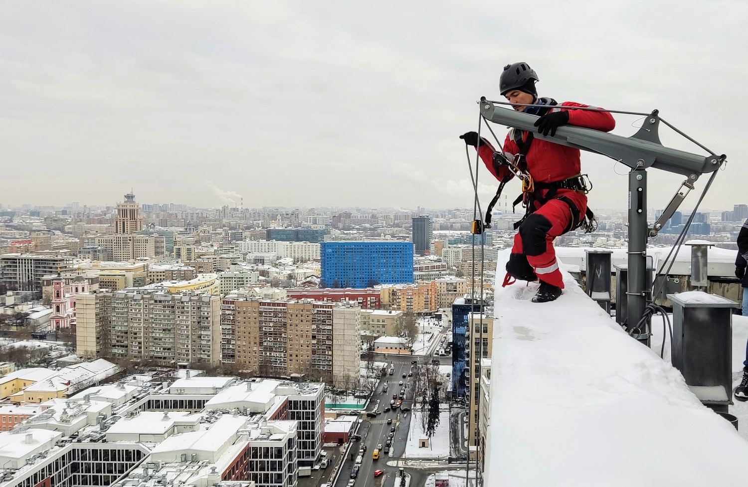 Монтаж анкерных устройств АИСТ на ЖК SKY HOUSE