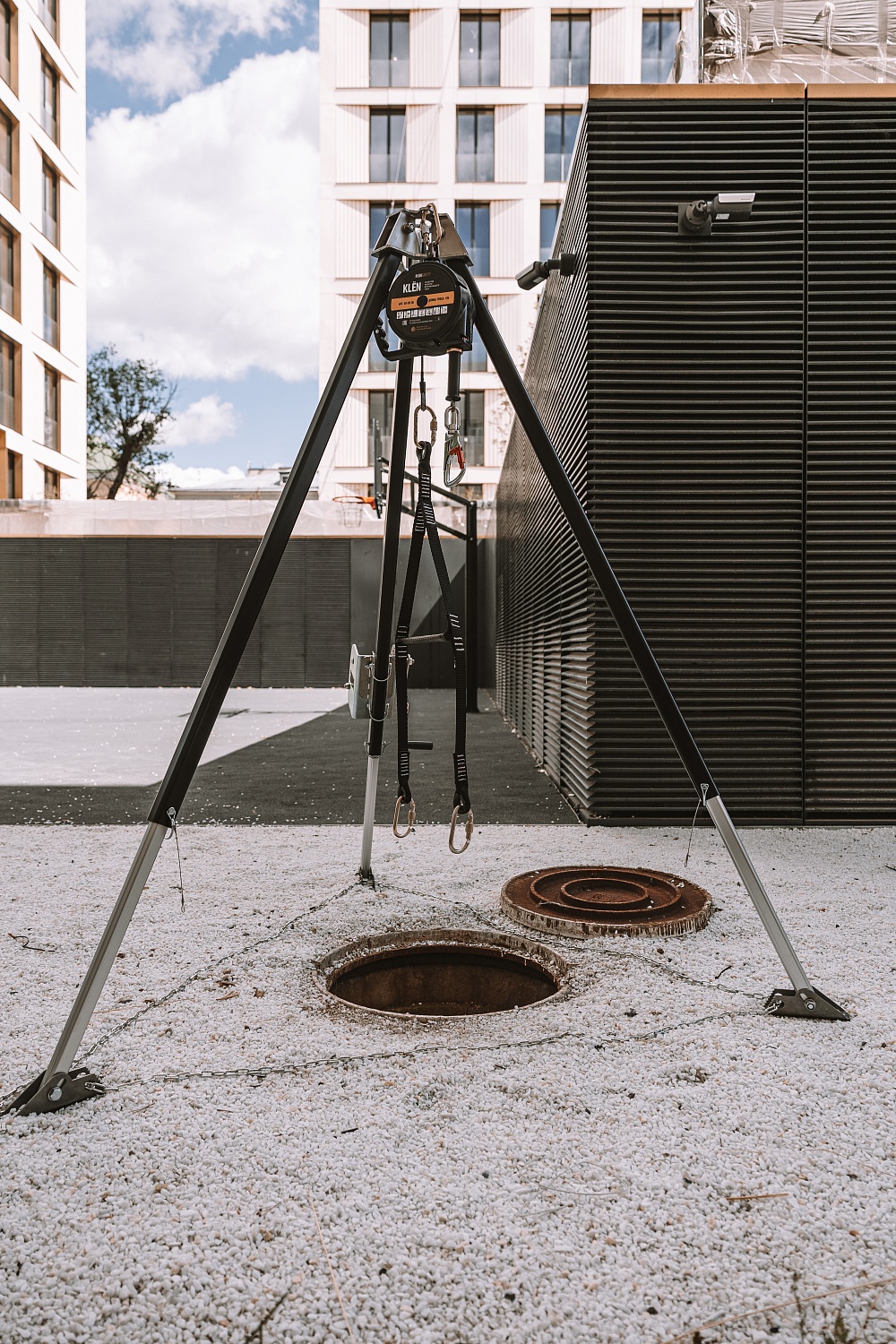 Анкерное устройство Тренога HS-TM9W/HS-W502 | С лебёдкой | High Safety
