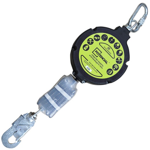 Блокирующее устройство втягивающего типа Л-6.5, Лента, 6.5 м, Карабин КР-04, Потенциал