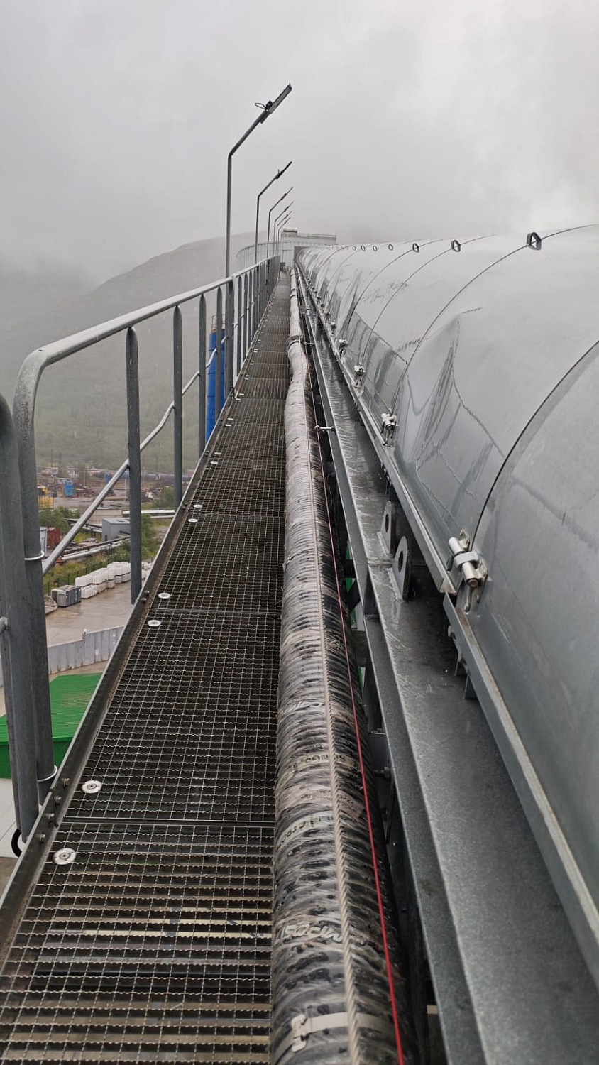 Оснащение зоны работ горизонтальными линиями