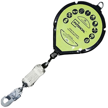 Блокирующее устройство втягивающего типа Т-10, Трос, 10 м, Карабин КР-04, Потенциал