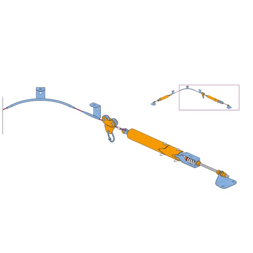 Горизонтальная гибкая линия PEREPRAVA 2 FHL40