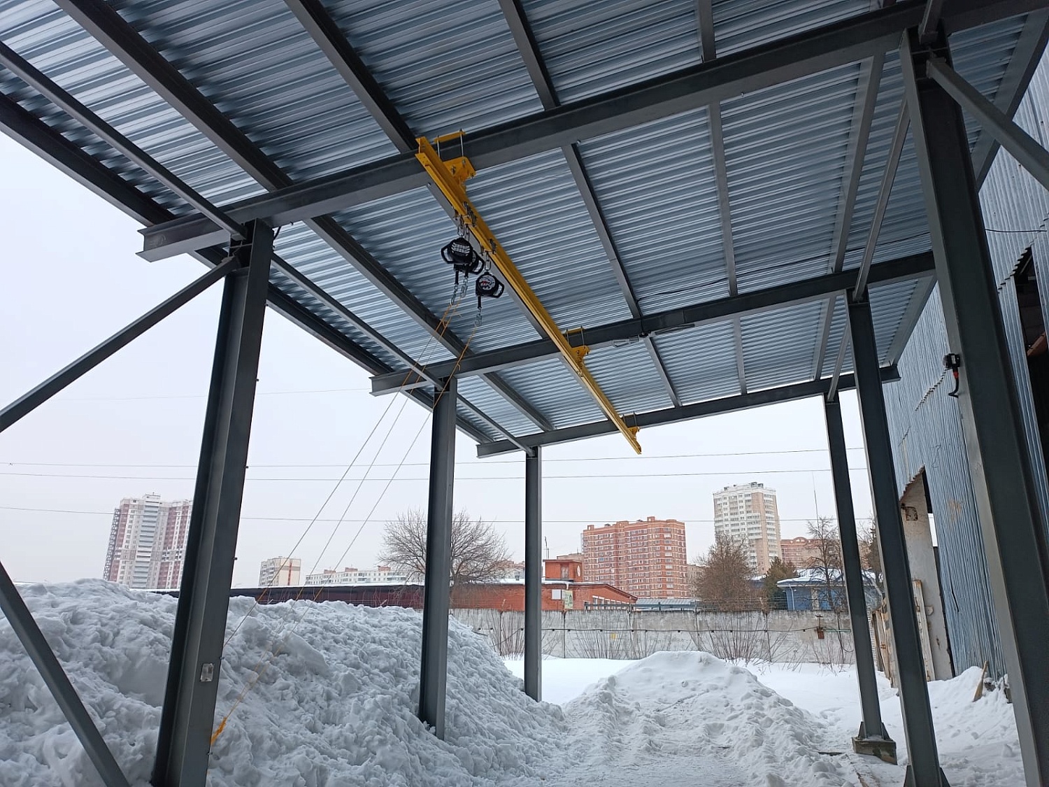 Жёсткая анкерная линия Двутавр для работы на автоцистернах