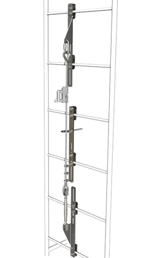 Вертикальная жесткая анкерная линия TL10 Лифт, Ventopro