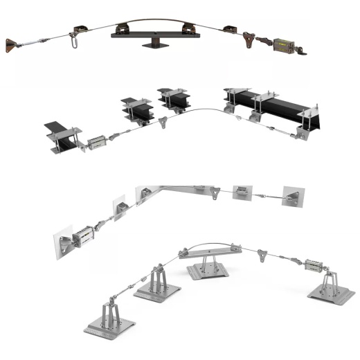 Горизонтальная анкерная линия ТРОСЛАЙН 2.0 до 7 пользователей