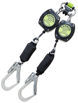 Блокирующее устройство втягивающего типа Т-2, Трос, 2м, Двойной, Карабин КР-01, Потенциал