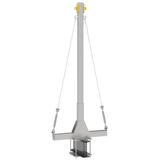 Анкерный столб Пост 1.06, 1.9 м, Цинк, МАКсэйф